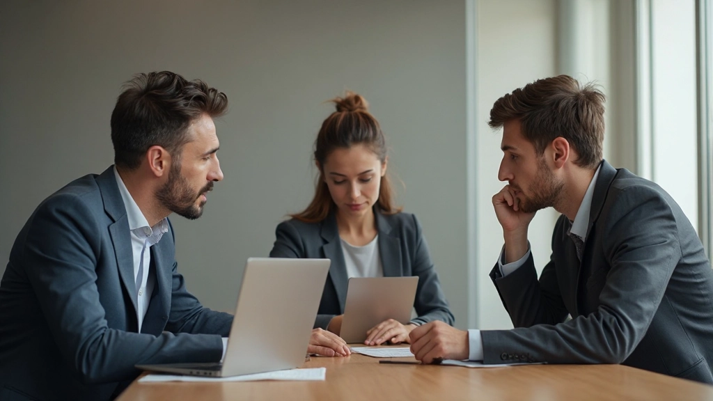 Команда маркетологов обсуждает стратегию развития бренда на встрече