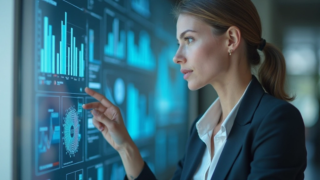 Экран компьютера с различными инструментами аналитики и графиками